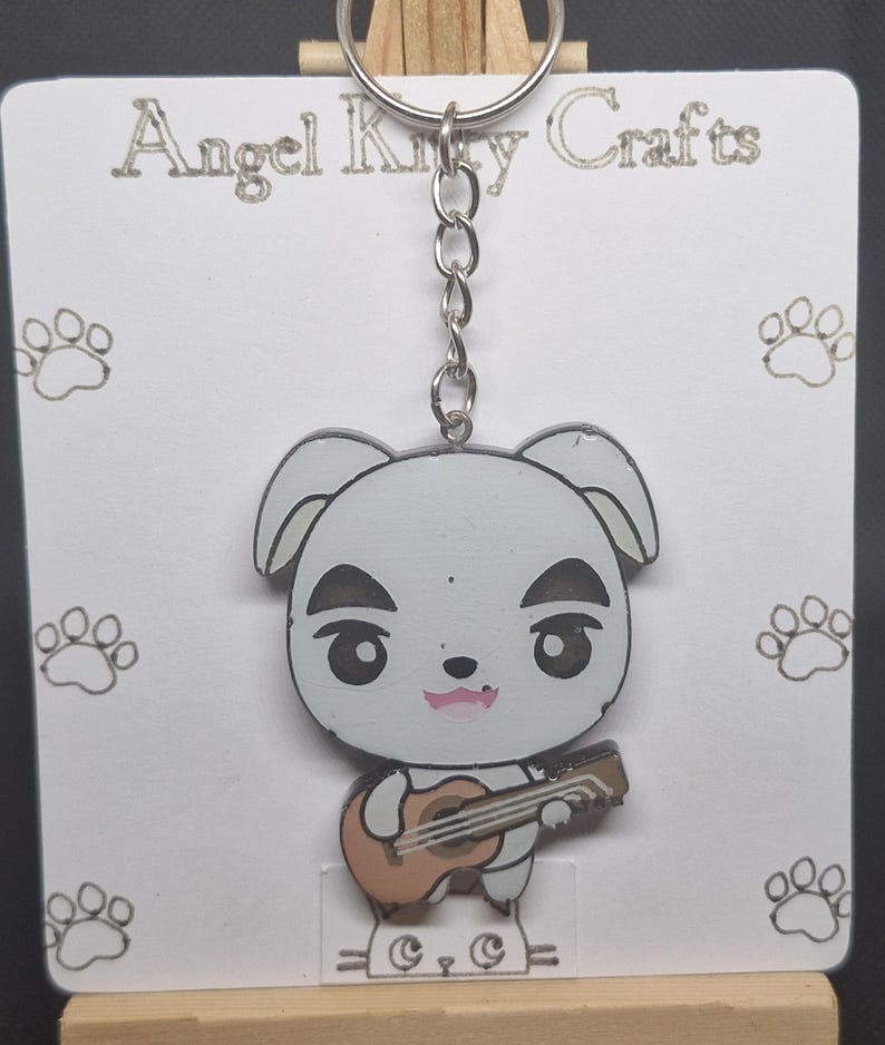 Animal Crossing Handpainted Resin Keychains. Tom Nook, Isabelle, K K