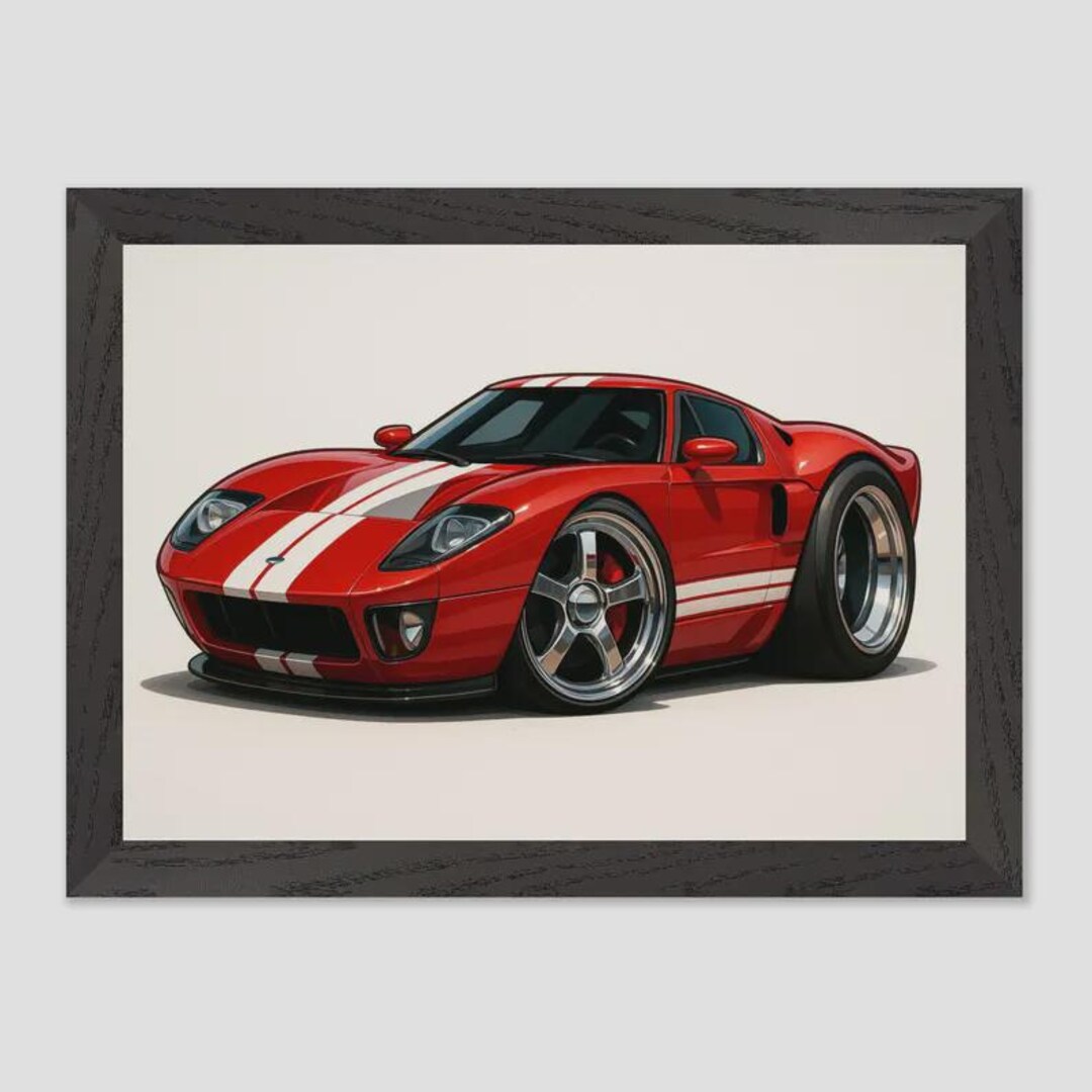 2005 Ford GT Poster – Red Supercar Wall Art, Car Lover Gift - Etsy