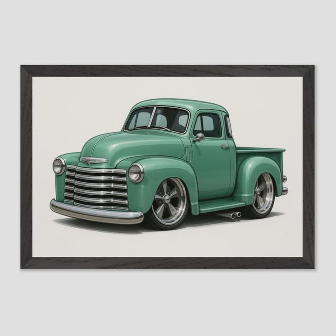 1947 Chevy 3100 Five-window Print – Vintage Pickup Truck Wall Art - Etsy