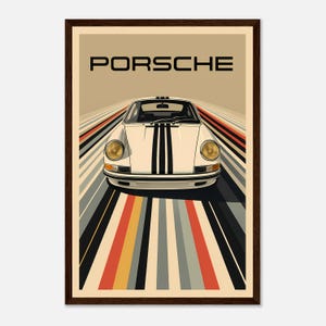 Póster de coche clásico Porsche 911, arte mural, impresiones de coches clásicos, camión clásico para bebé, coches para habitación de niño, decoración de coche para habitación de niño pequeño