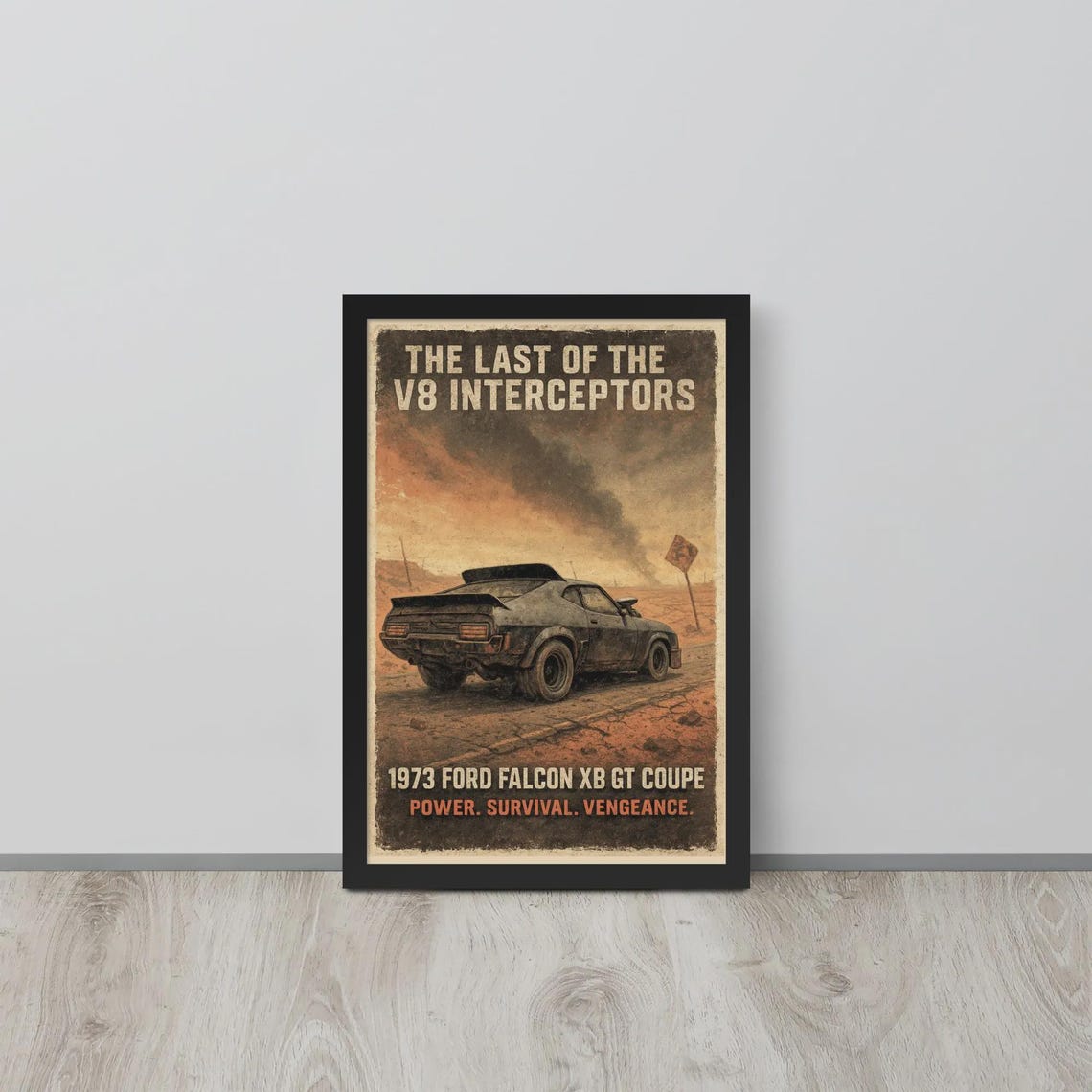 Interceptor Poster 1973 Ford Falcon Interceptor Poster – Mad Max Muscle Car Wall Art ...
