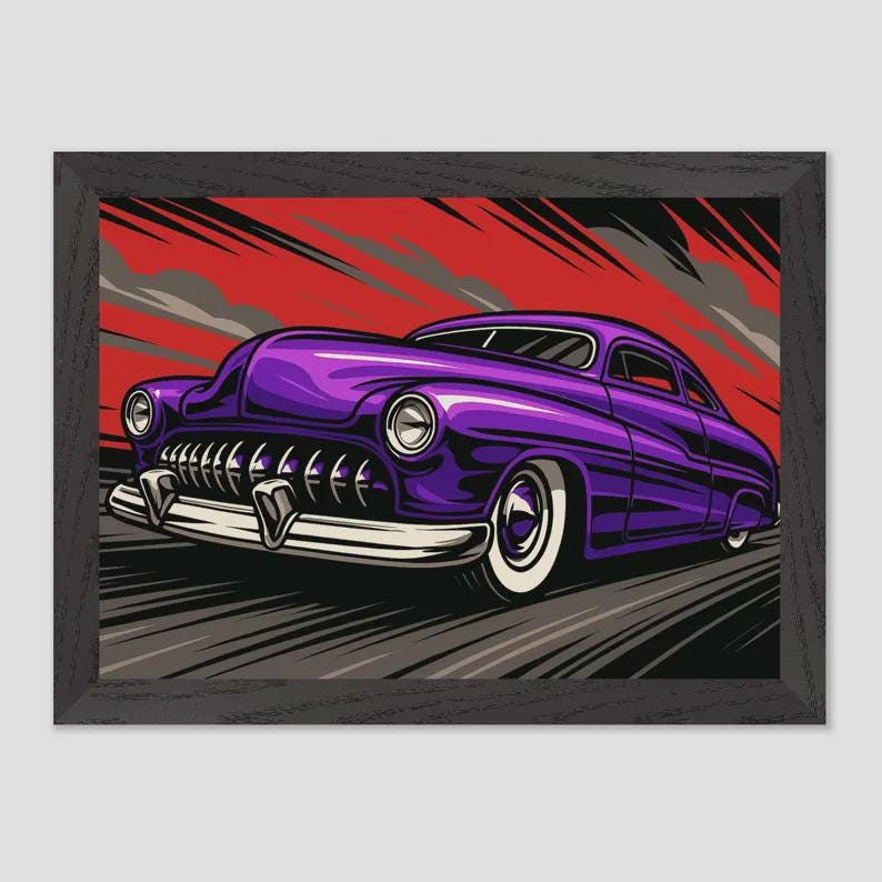 Mattel 49 Mercury Lead Sled ( #a-2175) !:24 - Big Bill's Die Cast