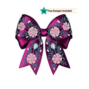 Floral Coquette Bow Png, Sublimation Design Instant Digital Download, Cute Graphics, Glass Jar png Design, Tshirt Design, Vintage Bow Png
