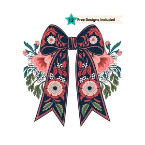 Floral Coquette Bow Png, Sublimation Design Instant Digital Download, Cute Graphics, Glass Jar png Design, Tshirt Design, Vintage Bow Png