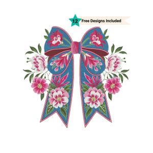 Floral Coquette Bow Png, Sublimation Design Instant Digital Download, Cute Graphics, Glass Jar png Design, Tshirt Design, Vintage Bow Png