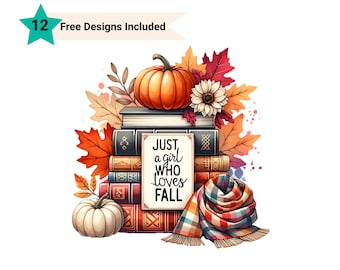 Just a Girl Who Loves Fall Png, Projekt Sublimacji, Jesienne Klimaty, Jesienne Klimaty Png, Pumpkin Spice PNG, Wdzięczny Png Natychmiastowe Pobieranie