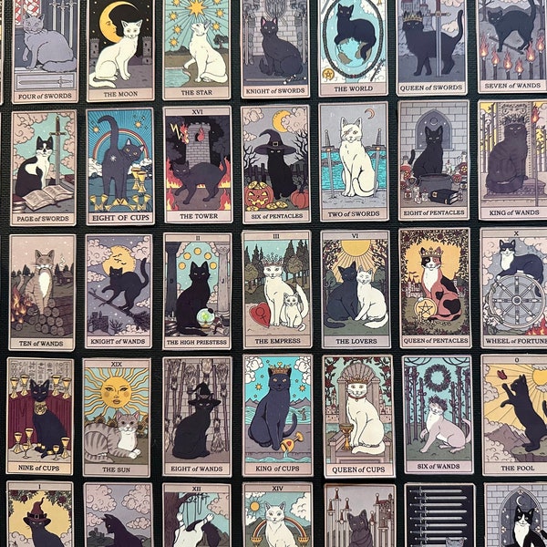 Cat Tarot Card Stickers