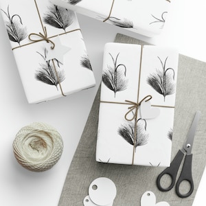 Fly Fishing Lure Wrapping Papers, fishing theme gift, mens gift wrap, sportsman giftwrap,3 sizes, custom design image 9