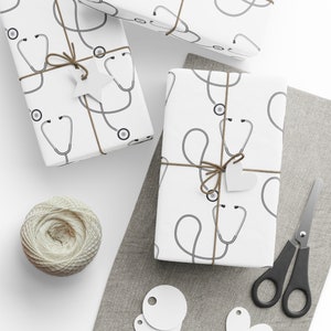 Carte da regalo con design di stetoscopio, laurea in medicina, regalo per dottore, carta da regalo, minimalista