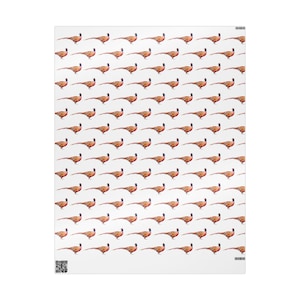 Pheasant Design Wrapping Papers, hand drawn design, mens gift wrap, hunter gift, outdoorsman gift wrap image 10