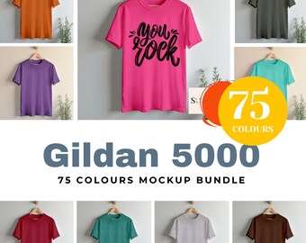 Gildan モックアップ G5000 モックアップ クルーネック Tシャツ ハンギング シャツ シンプル モックアップ Gildan Heliconia モックアップ Texas Orange Gildan 5000 カラー モックアップ
