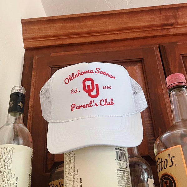 Oklahoma Sooner Parent's Club Trucker Hat, OU, Boomer Sooner