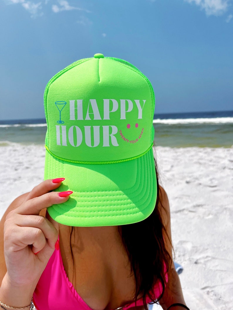 'HAPPY HOUR' Trucker Hat main image 1