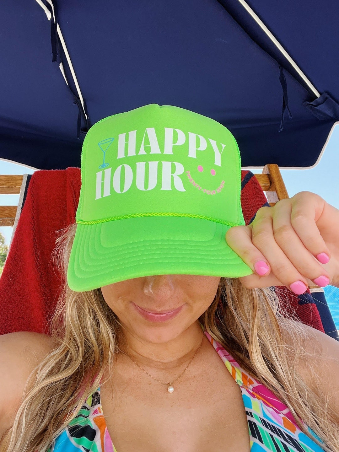 'HAPPY HOUR' Trucker Hat