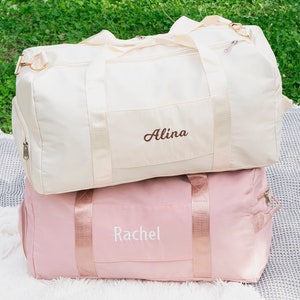 Personalized Wedding Supplies, Weekender Bag, GYM Travel Bag, Embroidered Duffle Bag, Bridesmaid Gift Bag, Overnight Bag, Accompanying Gifts