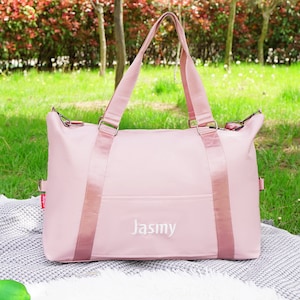 Personalized Bridesmaid Bags, Bridesmaid Gifts Bag, Weekender Bag with Embroidered Name, GYM Travel Bag, Embroidered Monogram Duffle Bag