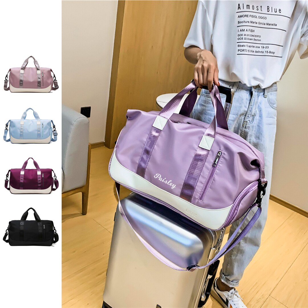 Personalized Travel Bag for Women, Bridesmaid Bag, Weekender Bag, GYM ...