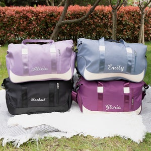 Personalized Travel Bag for Women, Bridesmaid Bag, Weekender Bag, GYM Travel Bag, Dance bag, Yoga Bag, Overnight Travel Bag, Hospital Bag