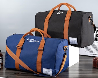 Personalized Best Man Bags, Custom Duffle Bags for Men, Gift for Men, Travel Bag with Embroidery Name, Duffle Bags for Men, Bridesmaid Gifts