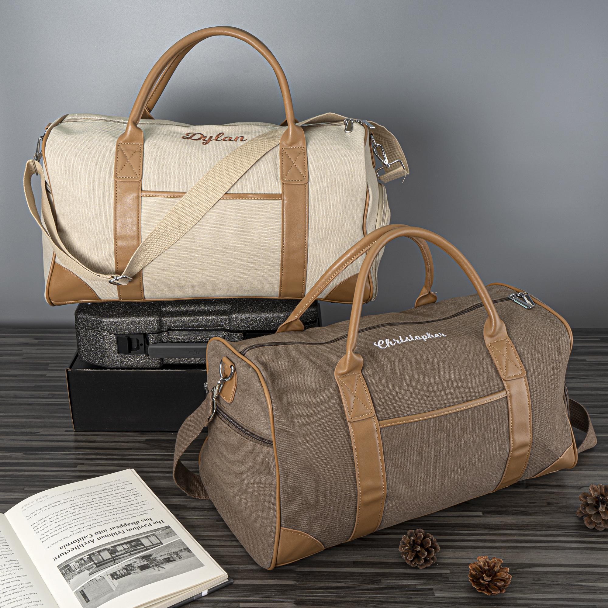 Leather Duffle Bag Monogram