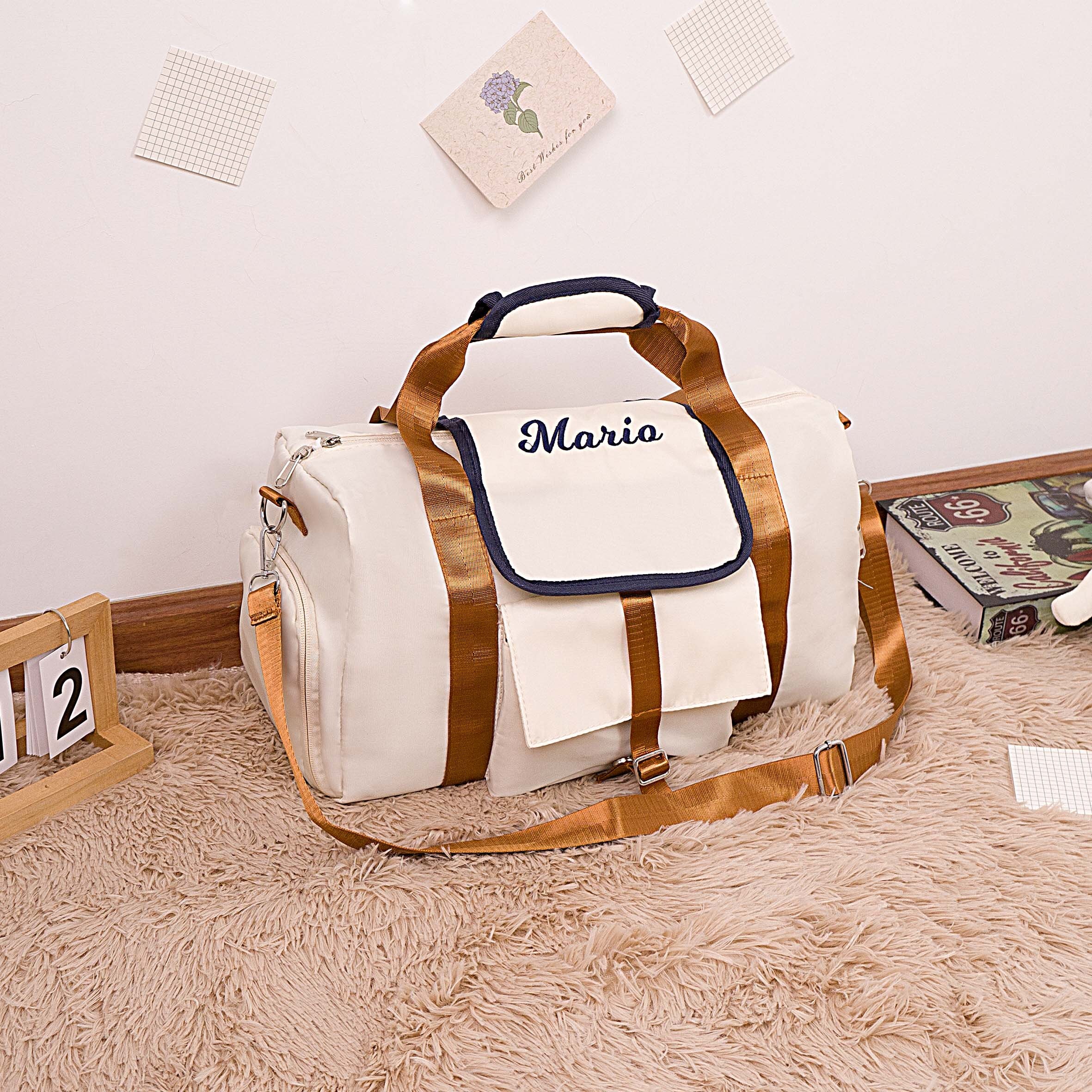 Personalized Travel Bag for Women, Monogrammed Duffle Bag, Bridesmaid Gift Bag, GYM Travel Bag, Weekender Bags with Name, Shoulder Bag