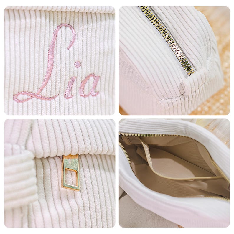 Bridesmaid Gifts Luxury Cosmetic Bag Velvet Makeup Bagbridal