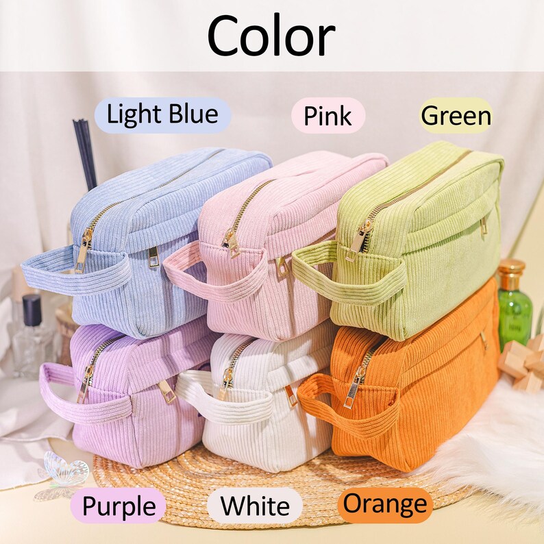 Bridesmaid Gifts Luxury Cosmetic Bag Velvet Makeup Bagbridal