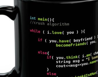 Tazza Crush Algorithm / Programmatore divertente / Programmazione JavaScript / Geek / Sviluppatore di software
