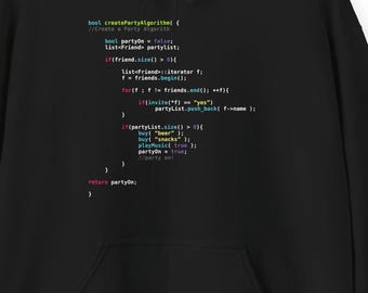 Party Algorithmus Hoodie | Lustiges Programmierer Geschenk für Programmierer Software Programmierer Computer Science Geek Coding Humor