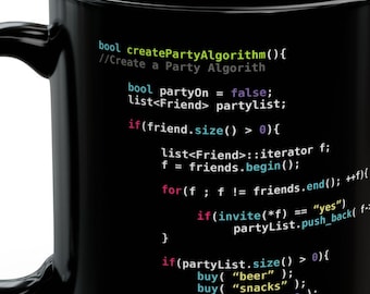 Party Algorithm | Funny Programmer | JavaScript Coding | Geek | Software Developer