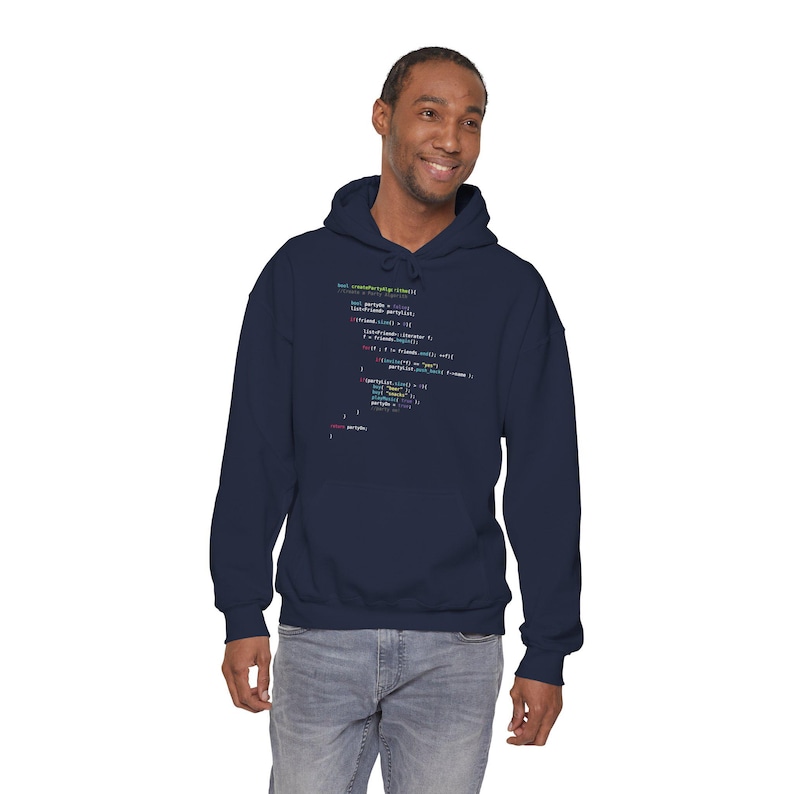 Party Algorithm Hoodie | Funny JavaScript Programmer Gift for Software Developer Computer Science Student Geek Coding Humor image 6
