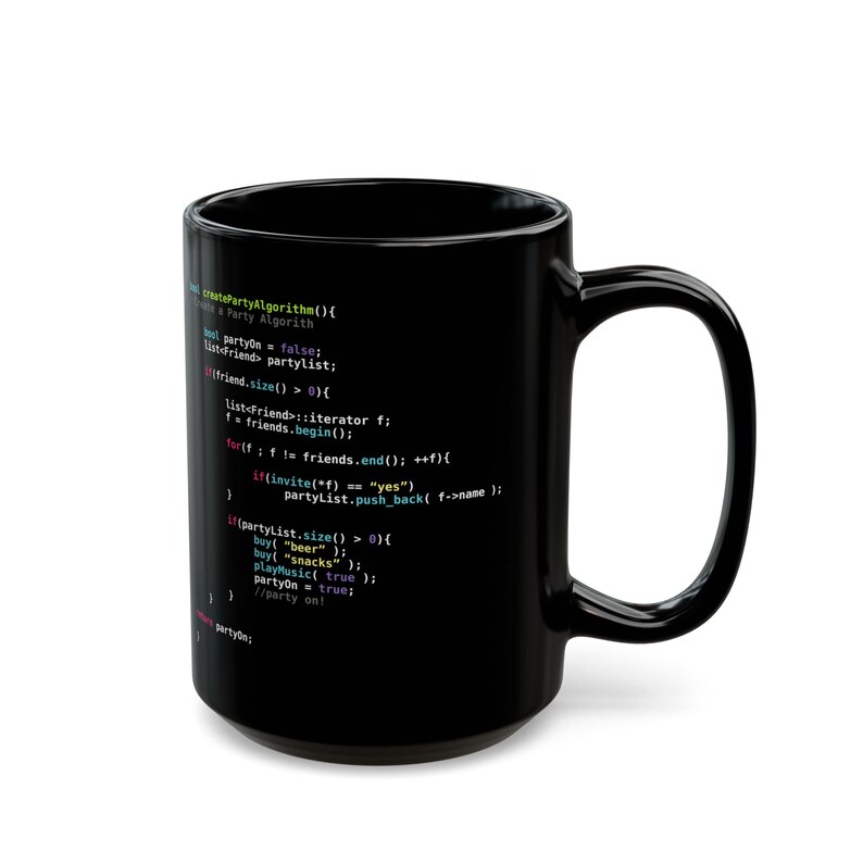 Algoritmo di festa / Programmatore divertente / Programmazione JavaScript / Geek / Sviluppatore di software immagine 4