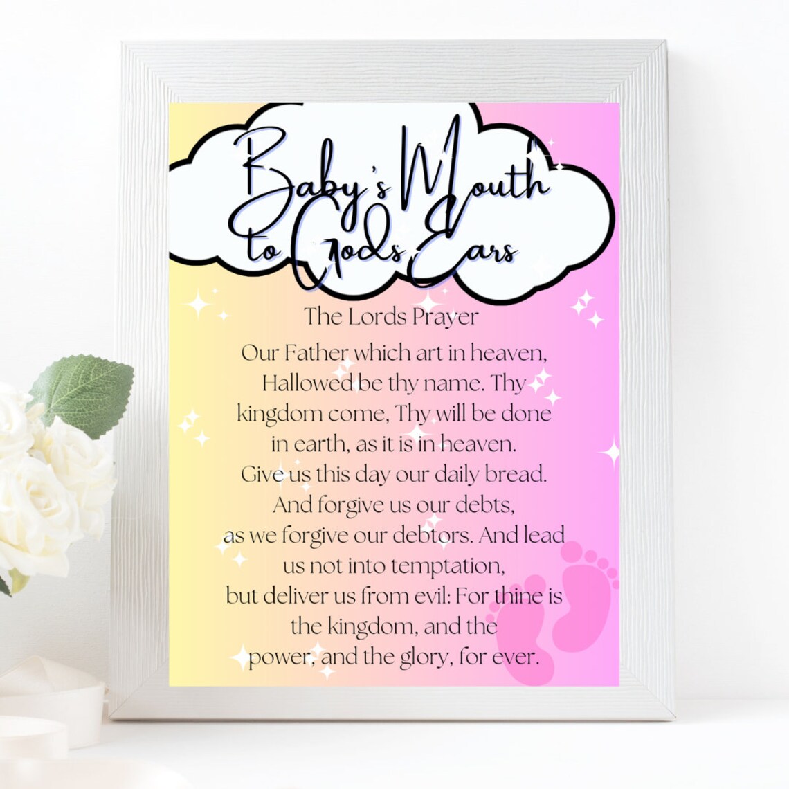 Two Piece Set Baby Wall Art Downloadable Printable Wall - Etsy