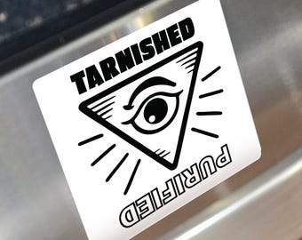 Occult All-Seeing Eye |  Reversible Dishwasher Magnet | Mystic Kitchen Decor