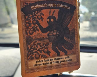 Mothman Car Air Freshener: New Car Scent, Cryptid Decor