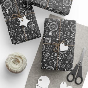 Papel de embrulho místico e oculto | Papel de presente com tema de bruxa imagem 2