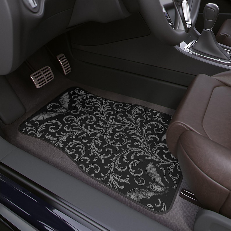Intricate Victorian Gothic Bats Car Floor Mat 1-piece, Car Decor, Gift ...