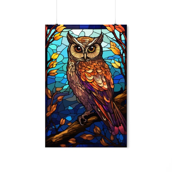 Stained Glass Owl Etsy