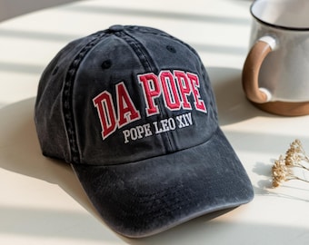Embroidered Da Pope Leo XIV Hat, Religious Vatican Gift