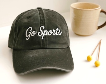 Gorra de béisbol bordada Go Sports