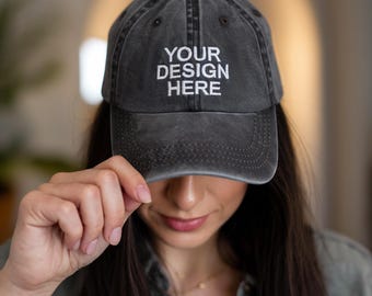 Personalized Embroidered Dad Cap, Custom Cotton Baseball Hat