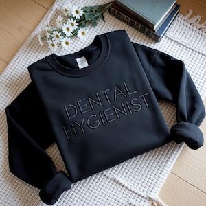 Sweat-shirt brodé hygiéniste dentaire, cadeau RDH