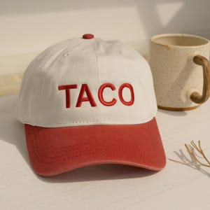 Embroidered TACO Trades Trucker Cap, Washed Hat, TACO Hat, TACO Cap