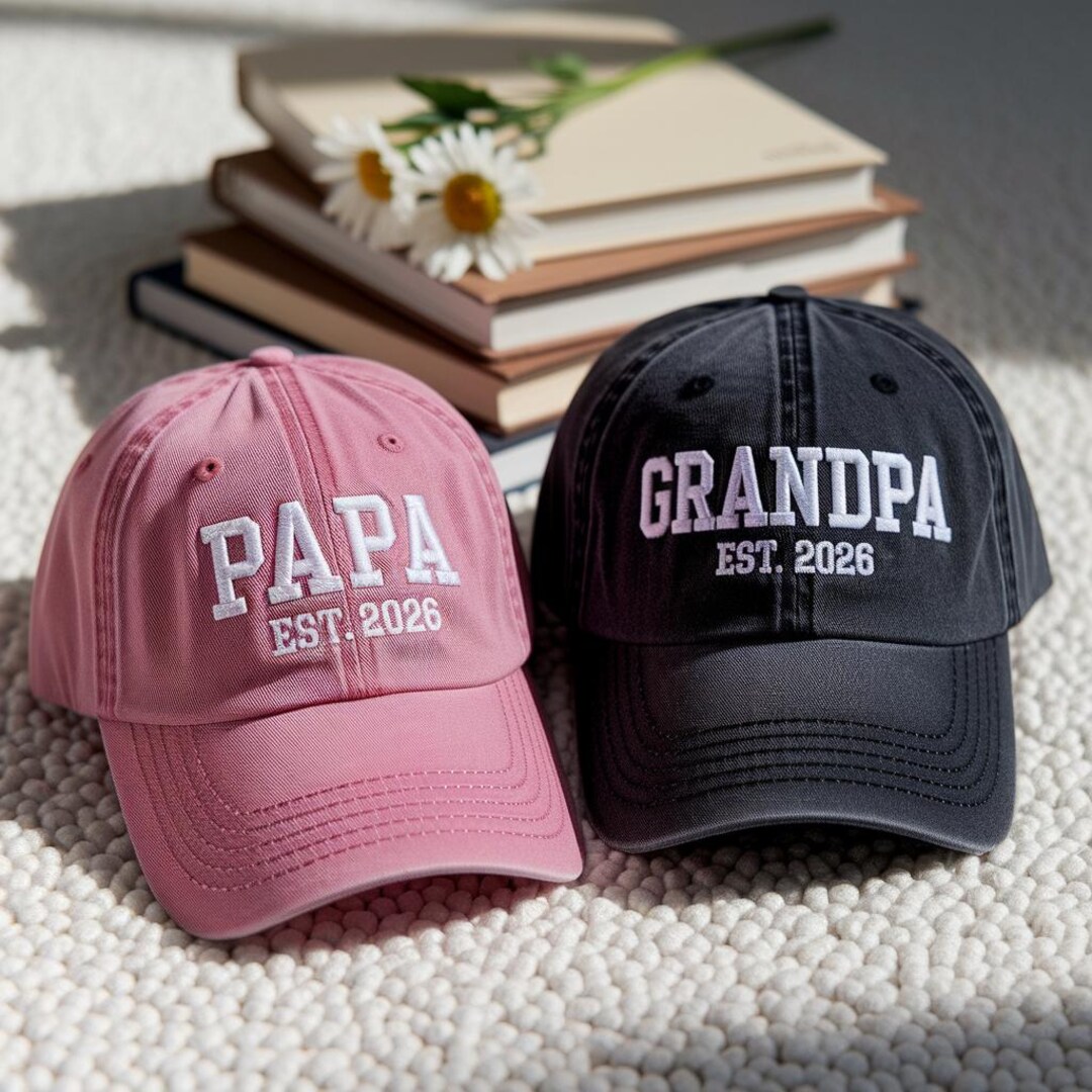 Custom Embroidered Dad Cap, Personalized Kids Name & Heart, Father's ...
