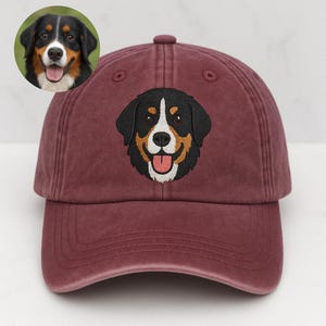 Custom EMBROIDERED Pet Hat Using Pet Photo Personalized Dog Hat Custom Cat Hat Custom Pet Cap Dog Hat Custom Dog Baseball Cap Dog Mom Hat