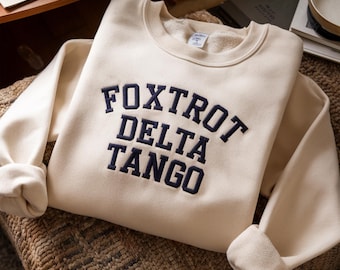 Felpa FDT ricamata, regalo per la Resistenza Democratica