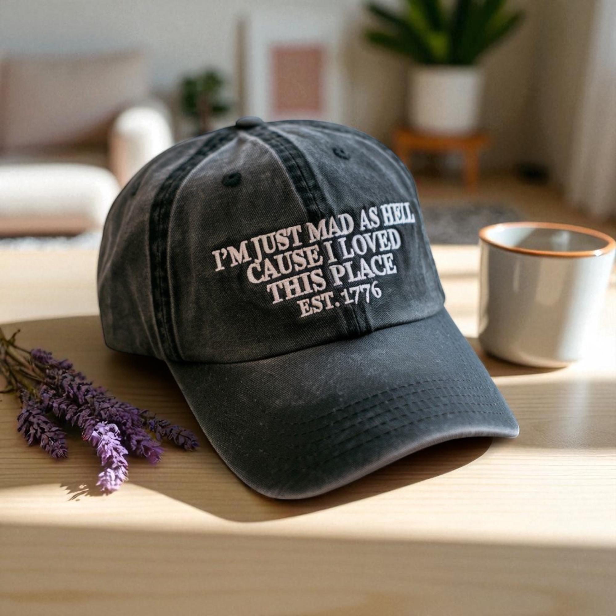 Embroidered Slogan Washed Baseball Cap, Patriotism Hat - Etsy