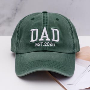 Custom Embroidered Hat, Personalized Date, Matching Vintage Baseball Hat, Gift For New Dad Mom, Pregnancy Announcement, Mothers day gift