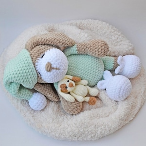 Sleeping Dog Sonia Amigurumi Crochet Pattern, Dog Crochet Patterns