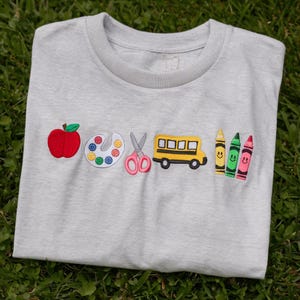 Apple Teacher Sweatshirt | Back To School Teacher Sweatshirt | Embroidered Classroom Shirt | Gift for Teacher Crewneck, Shirt